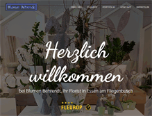 Tablet Screenshot of blumen-behrendt.de